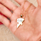 Personalised Family Heart Puzzle Necklace — product detail