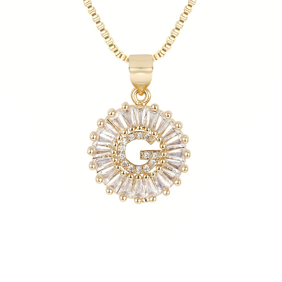 Circle Initial Necklace — product detail
