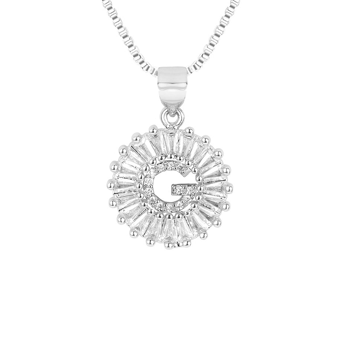 Circle Initial Necklace — product detail