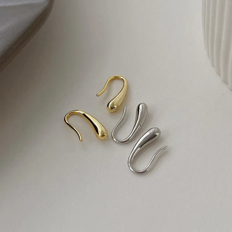 S925 Dainty Droplet Hook Earrings — product detail