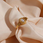 18k Vintage Inspired Pearl Ring — product detail