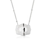 Dainty Belt Buckle Letter Initial Necklaces — product detail