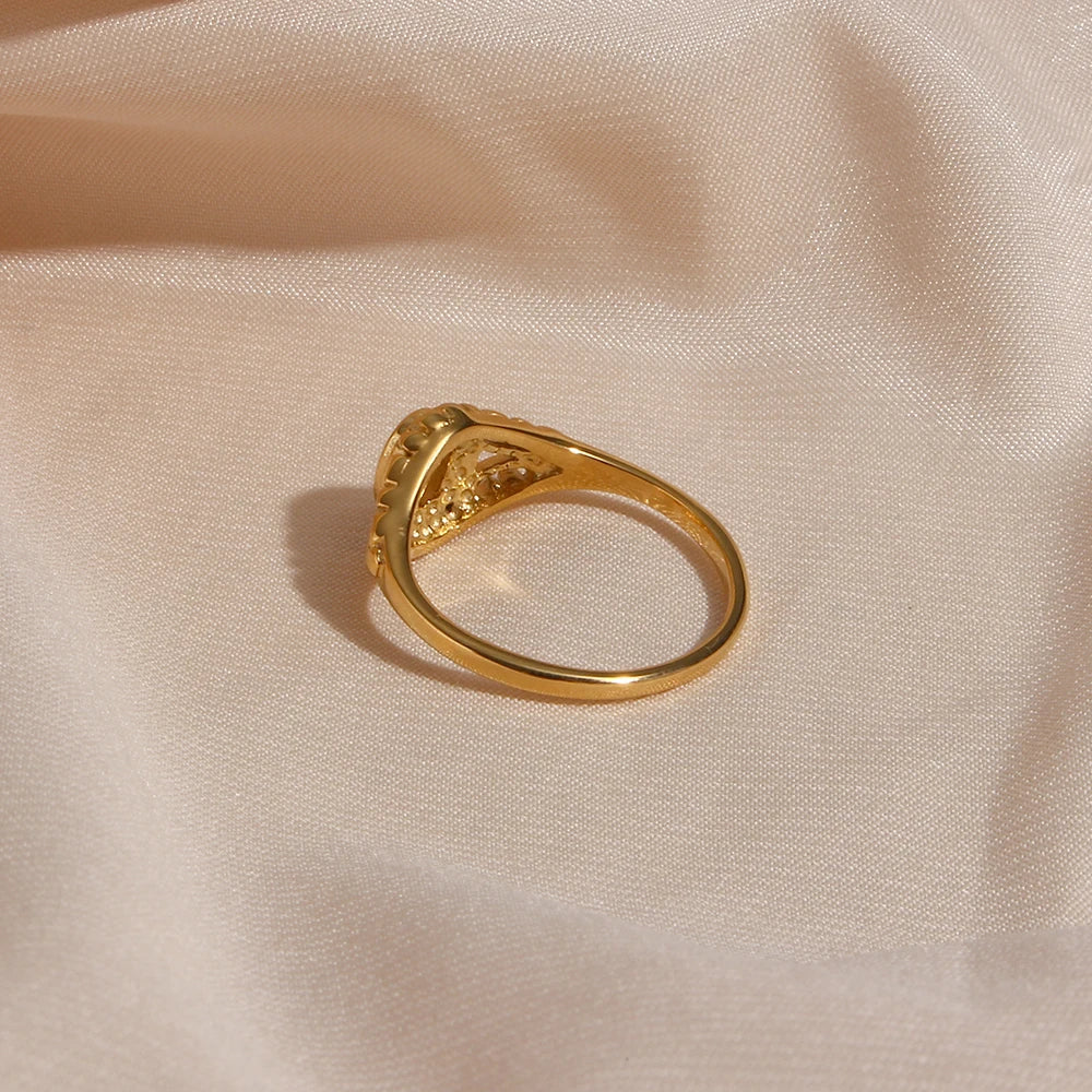 18k Vintage Inspired Pearl Ring — product detail