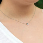 Dainty Minimal Letter Initial Necklace — product detail