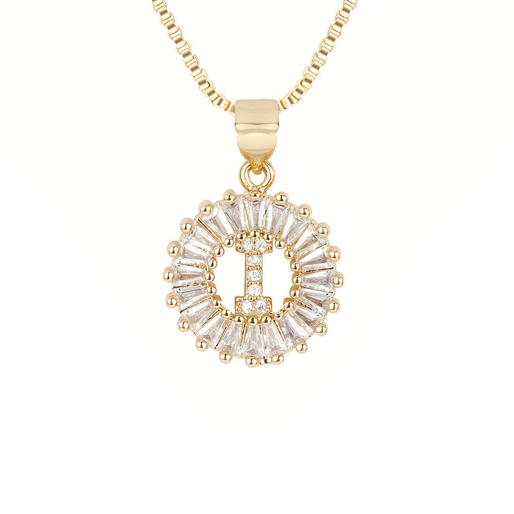 Circle Initial Necklace — product detail