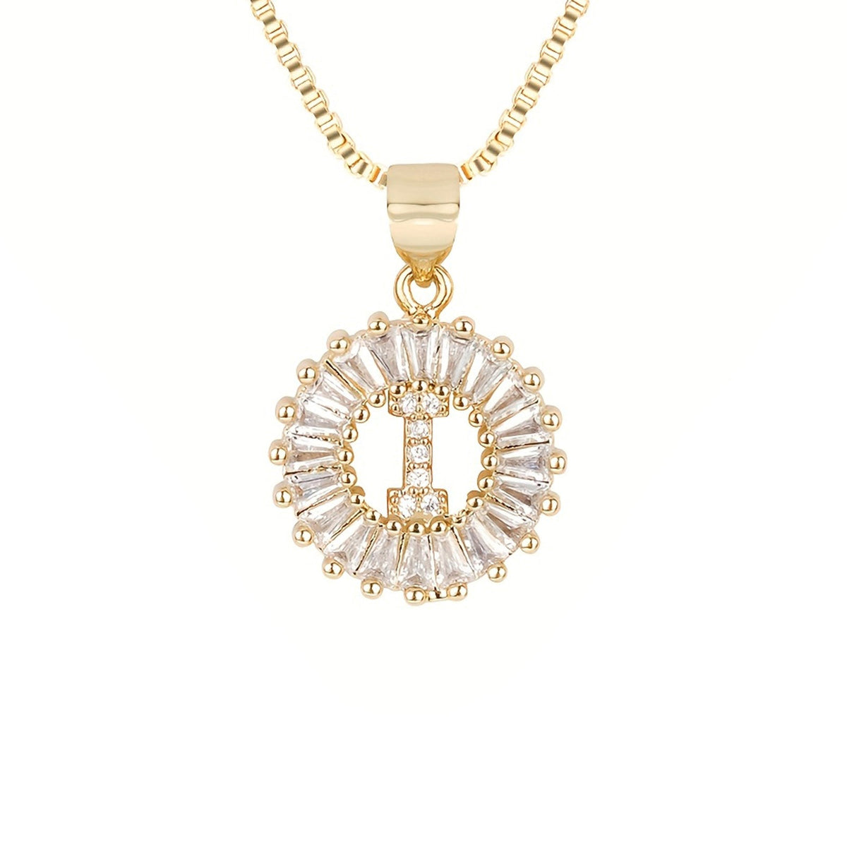 Circle Initial Necklace — product detail