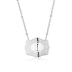 Dainty Belt Buckle Letter Initial Necklaces — product detail