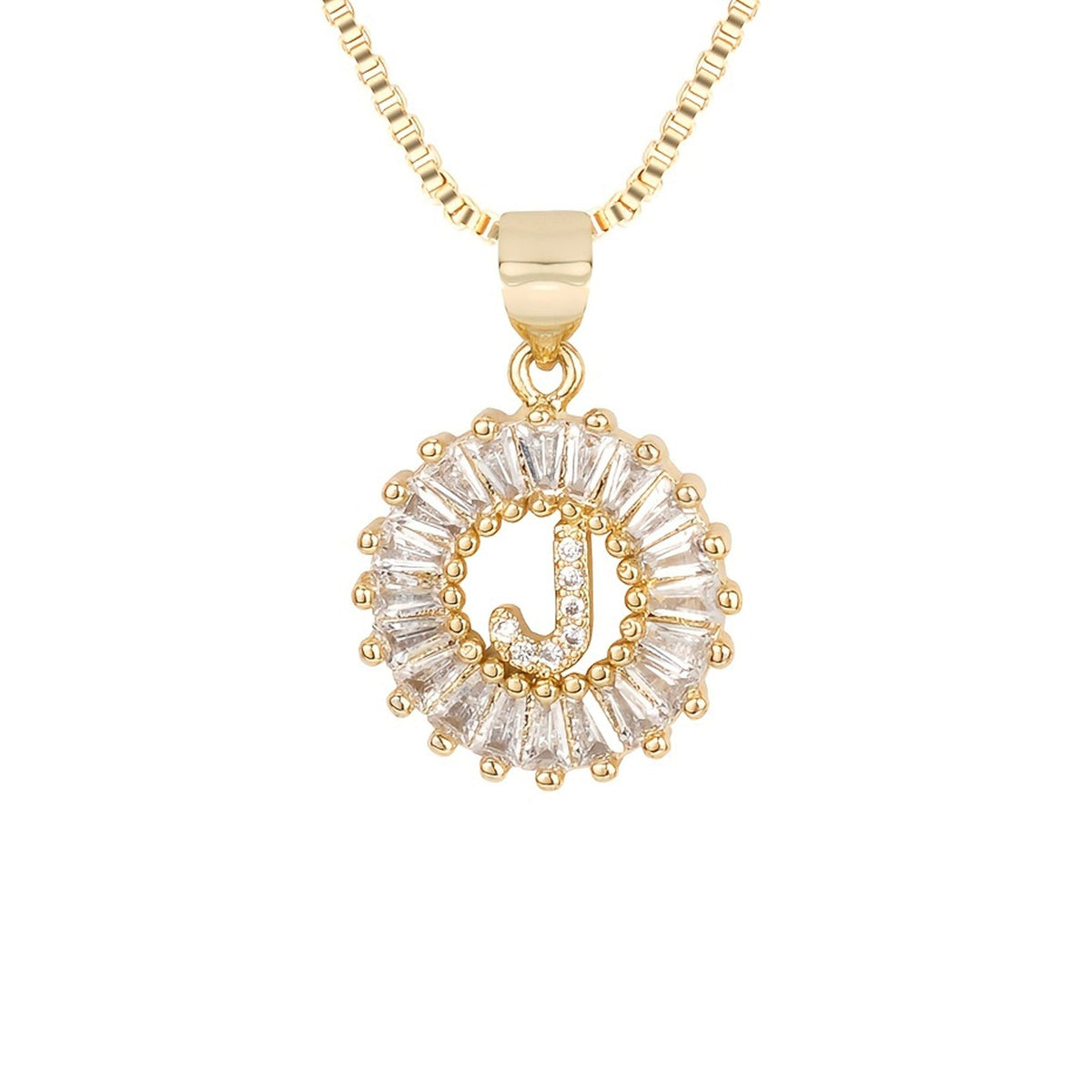 Circle Initial Necklace — product detail
