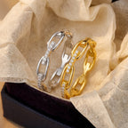 14k Sparkling Accented Chain Ring — product detail