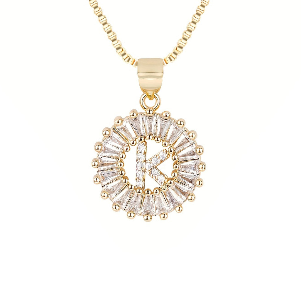 Circle Initial Necklace — product detail
