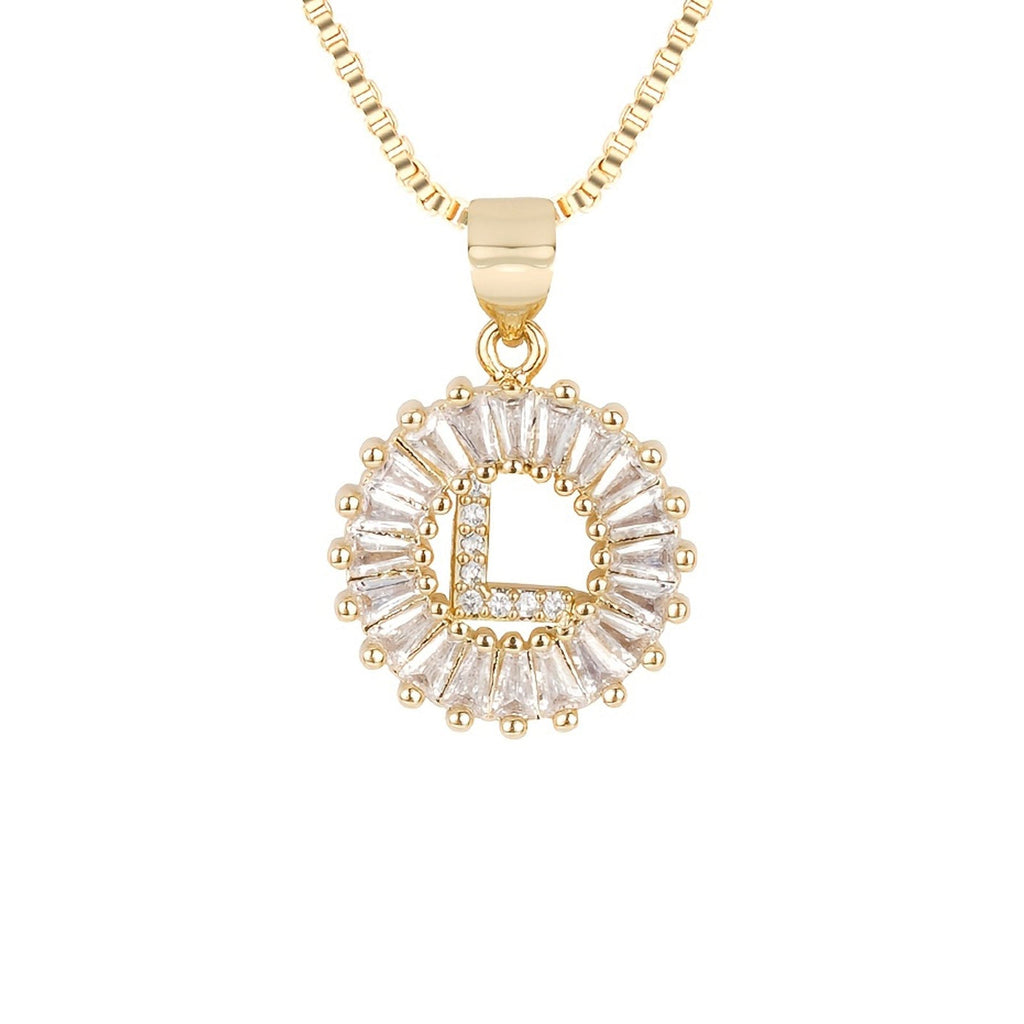 Circle Initial Necklace — product detail