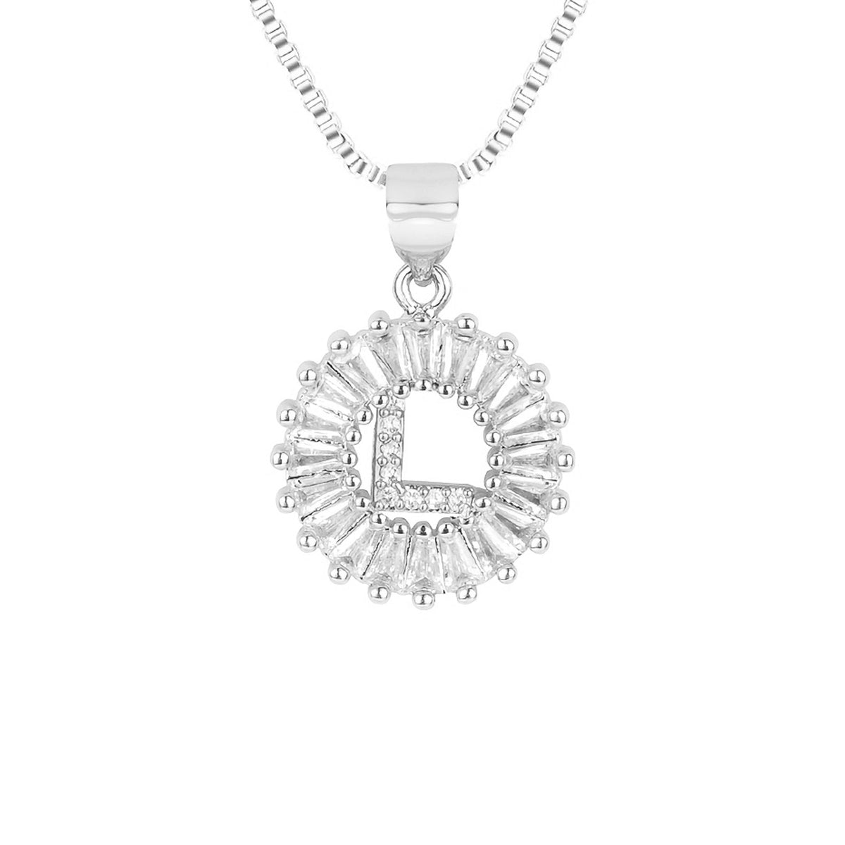Circle Initial Necklace — product detail
