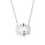 Dainty Belt Buckle Letter Initial Necklaces — product detail