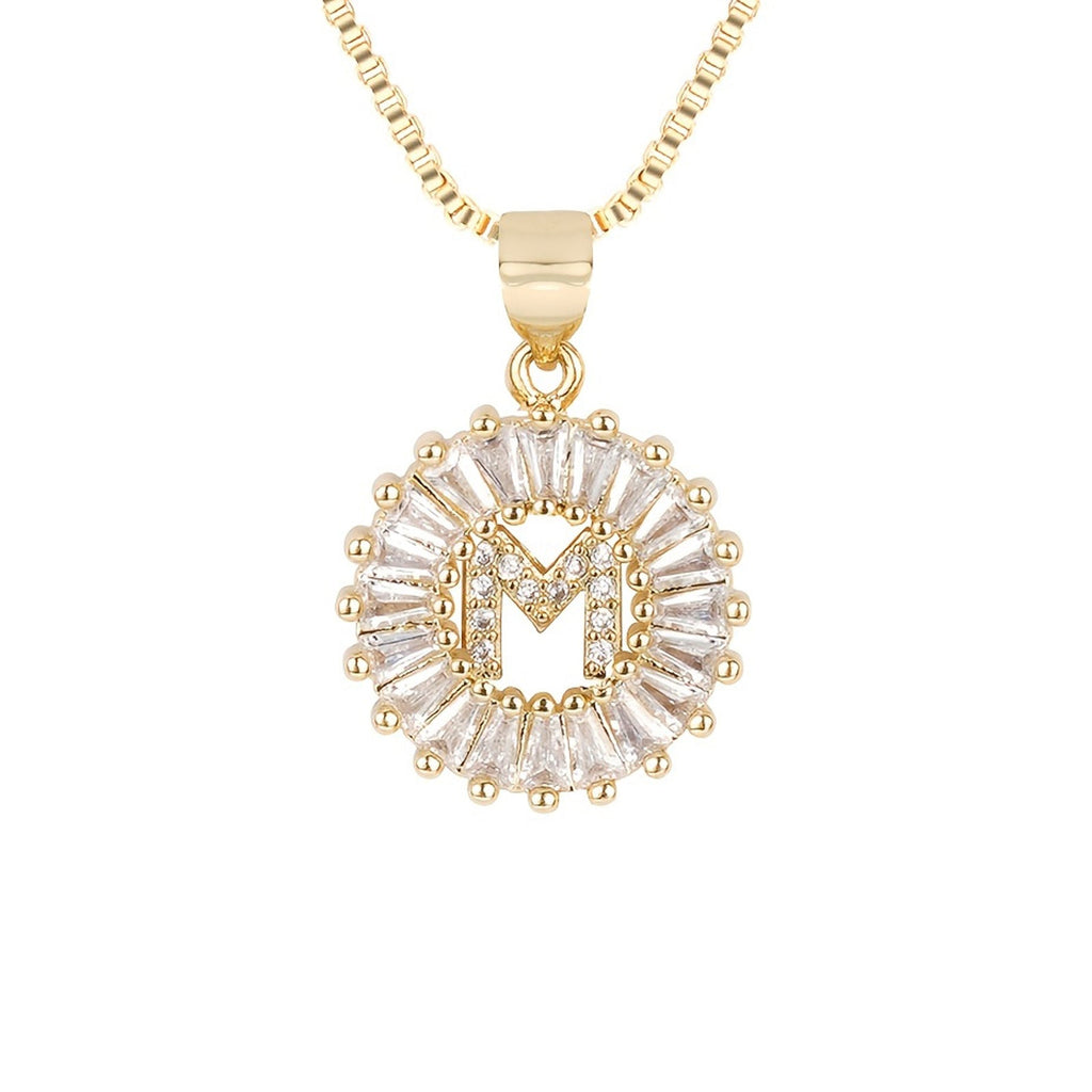 Circle Initial Necklace — product detail