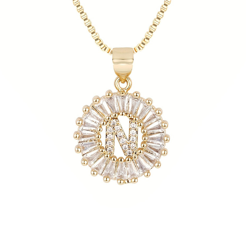 Circle Initial Necklace — product detail