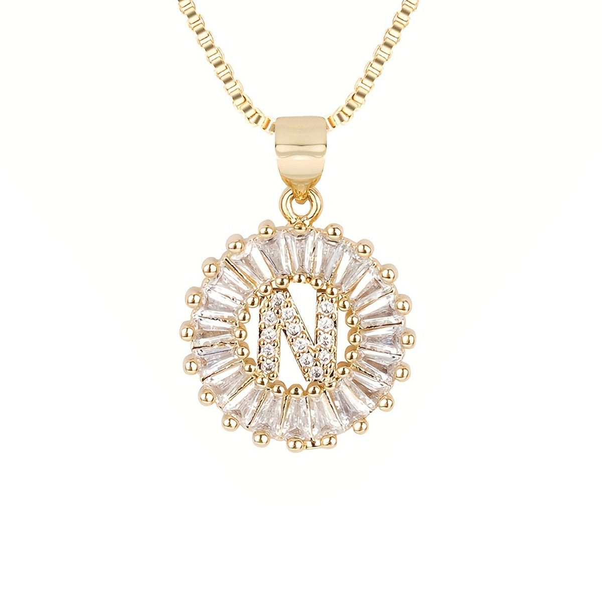 Circle Initial Necklace — product detail