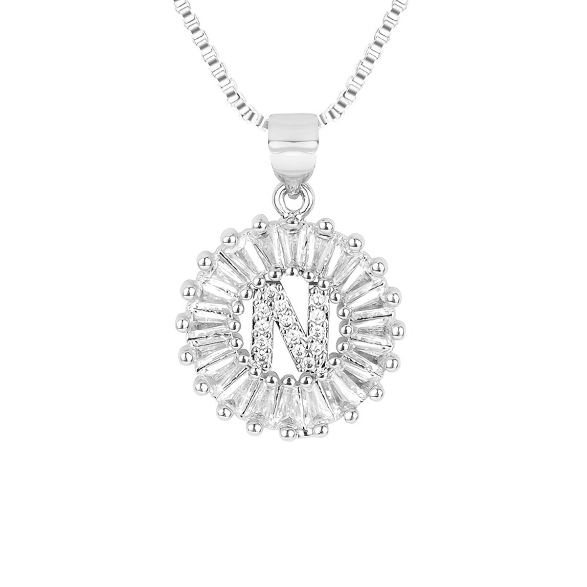 Circle Initial Necklace — product detail