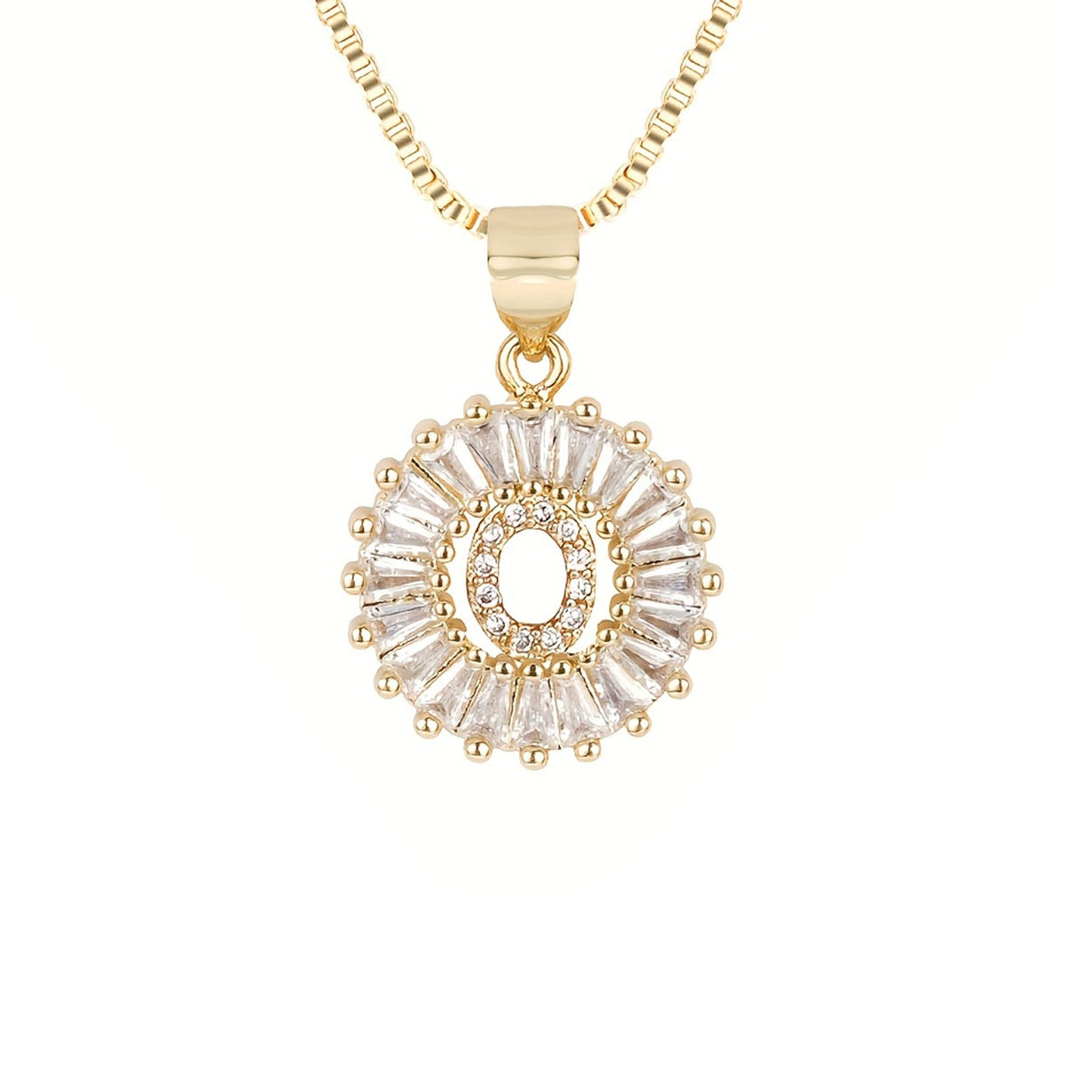 Circle Initial Necklace — product detail