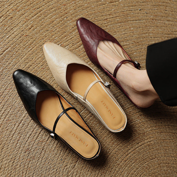 Envara Leather Mules