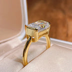 S925 East-West Emerald Cut Ring — product detail