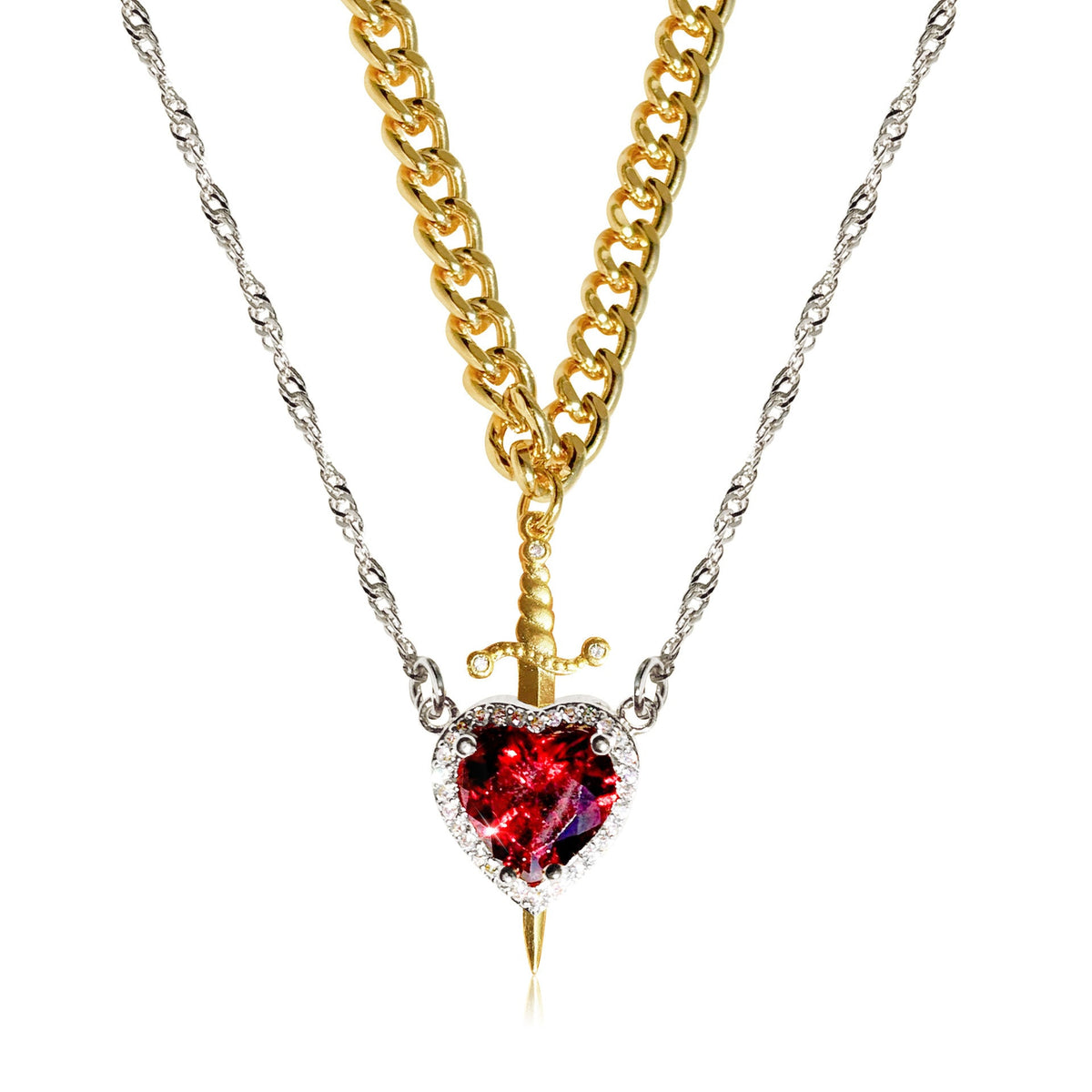 Prince & Princess Couples Necklace Set — product detail