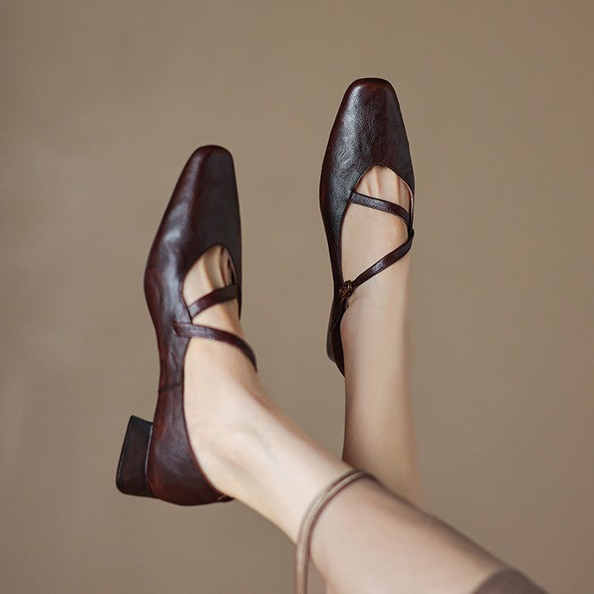 Marvelle Leather Mary Janes