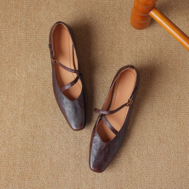 Marvelle Leather Mary Janes
