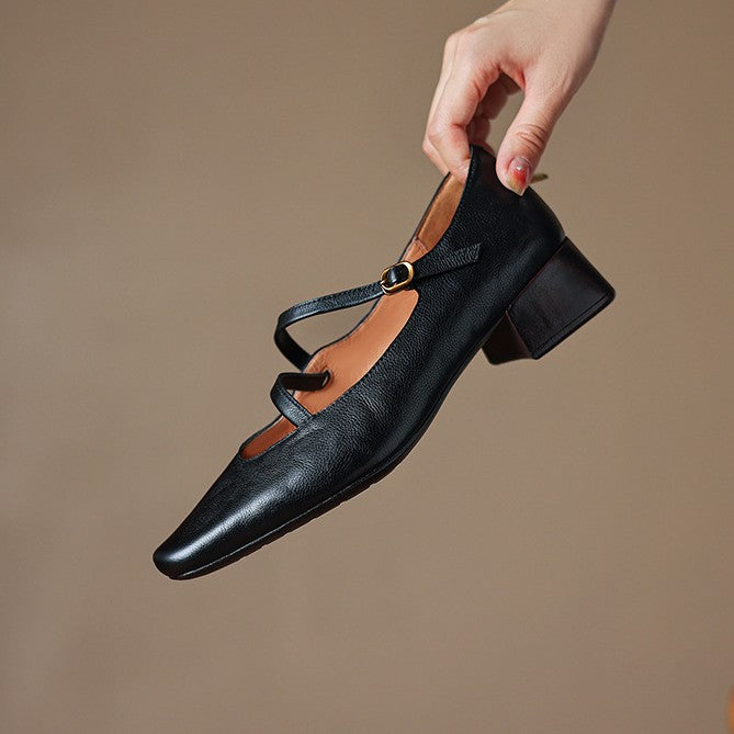 Marvelle Leather Mary Janes