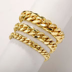 14k Chunky Sparkling Accented Clasp Cuban Link Bracelet — product detail
