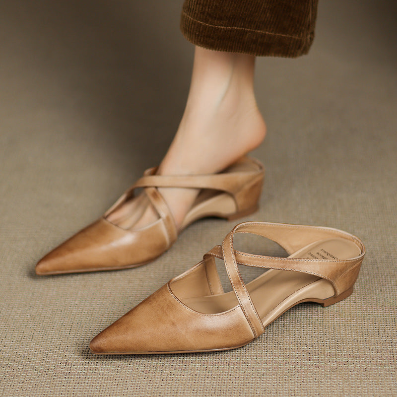 Eryne Leather Mules