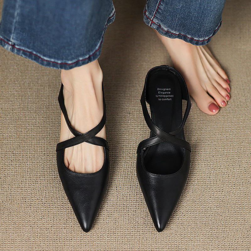 Eryne Leather Mules