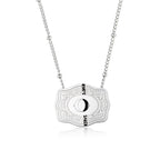Dainty Belt Buckle Letter Initial Necklaces — product detail