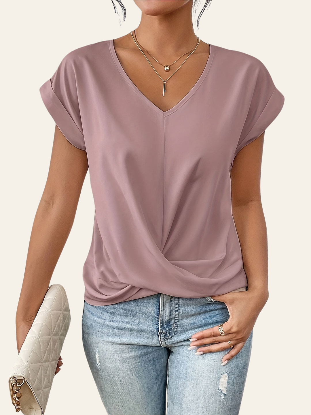 JUNIE | RELAXED SWEETHEART NECK TEE
