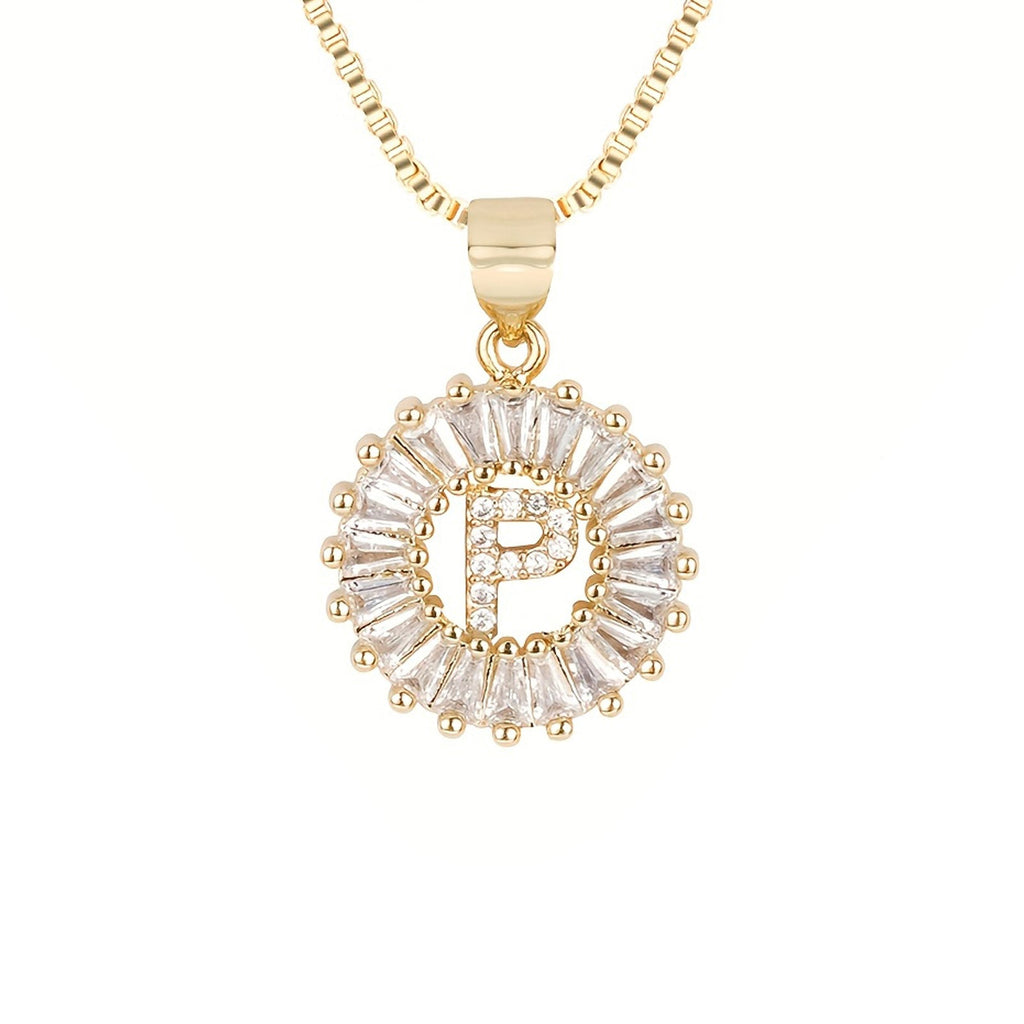 Circle Initial Necklace — product detail