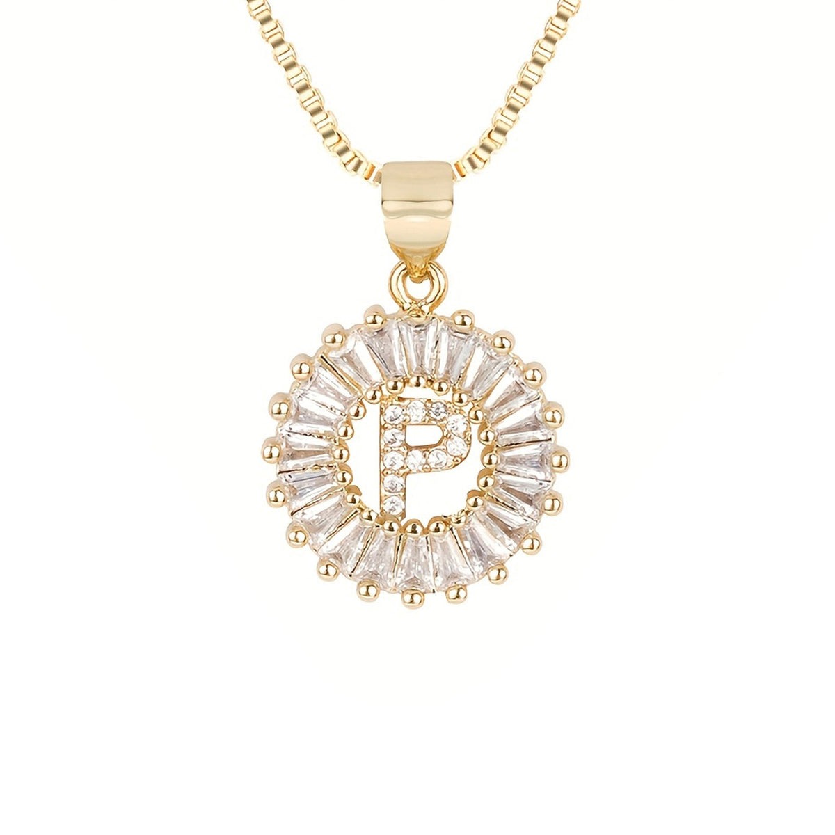 Circle Initial Necklace — product detail