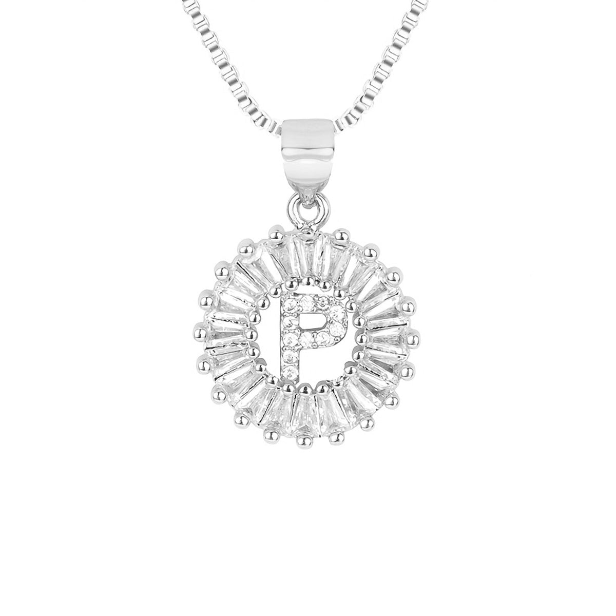 Circle Initial Necklace — product detail