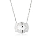 Dainty Belt Buckle Letter Initial Necklaces — product detail
