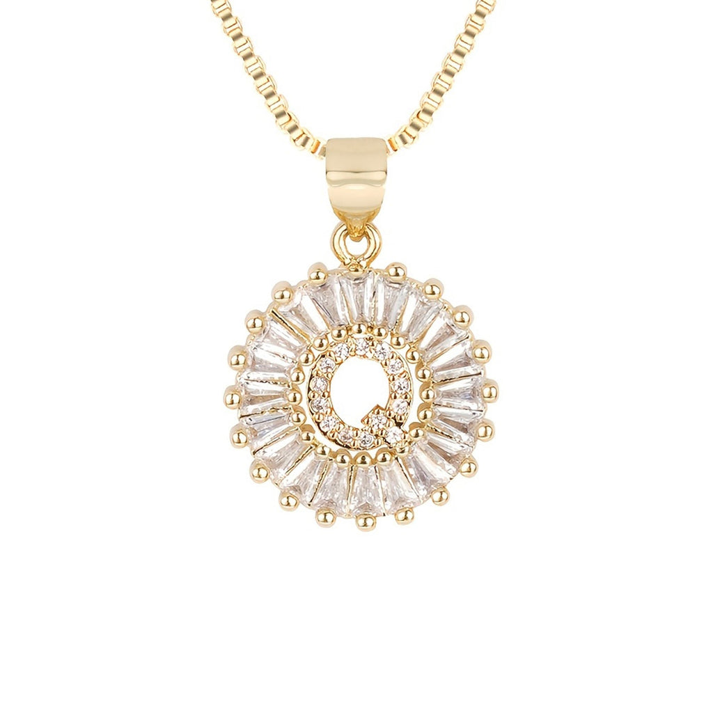Circle Initial Necklace — product detail