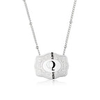 Dainty Belt Buckle Letter Initial Necklaces — product detail