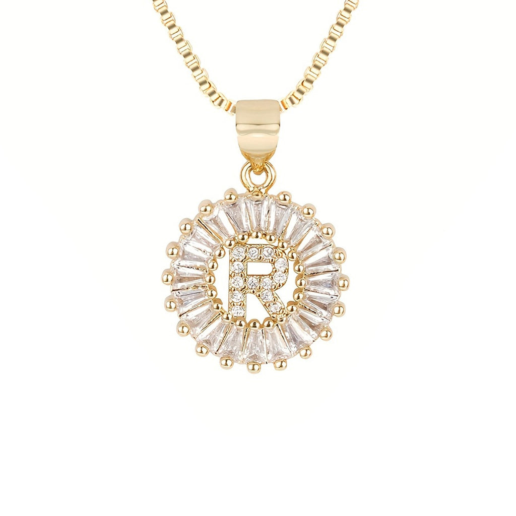 Circle Initial Necklace — product detail