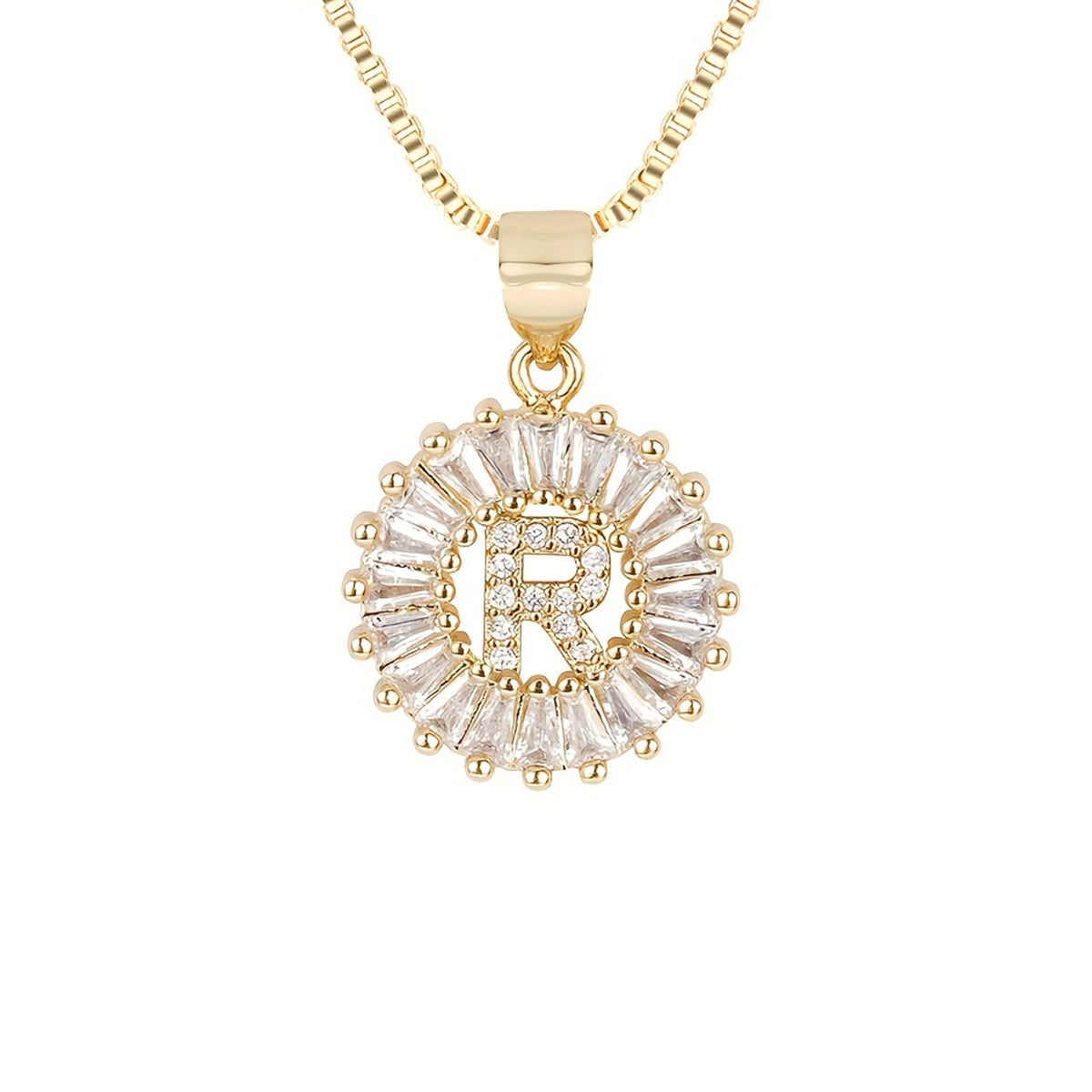 Circle Initial Necklace — product detail