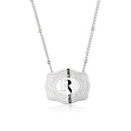 Dainty Belt Buckle Letter Initial Necklaces — product detail