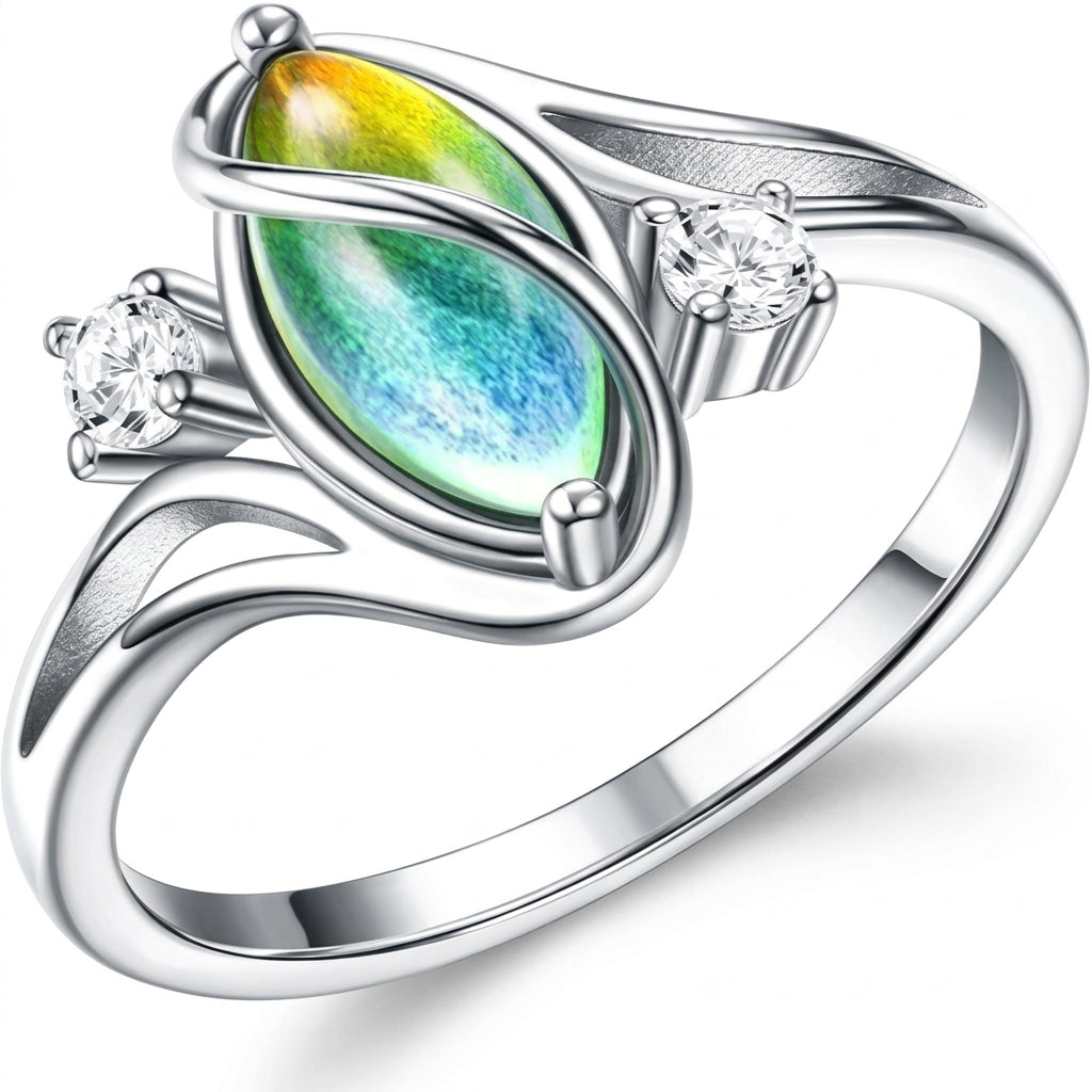Vintage Inspired Sparkling Accented Mood Ring — product detail