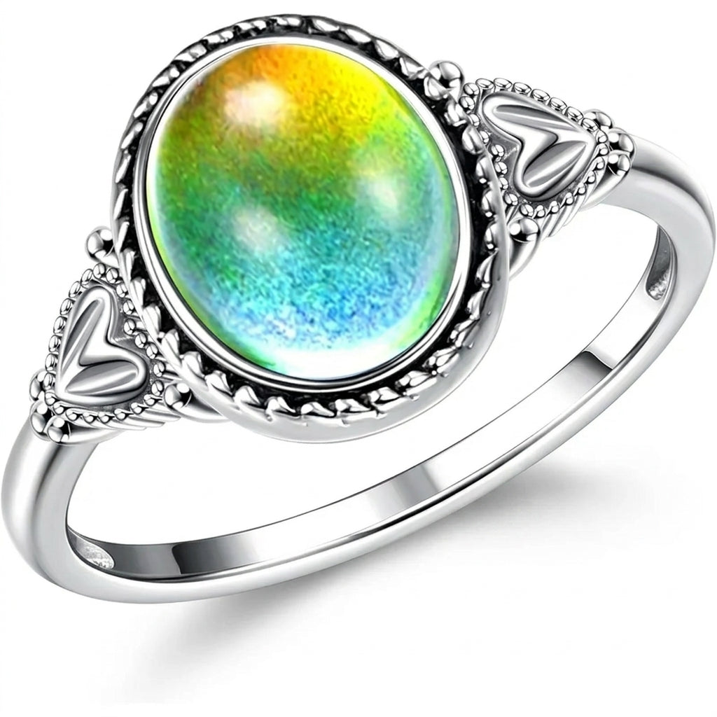 Vintage Inspired Sparkling Accented Mood Ring — product detail
