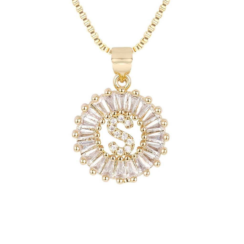 Circle Initial Necklace — product detail