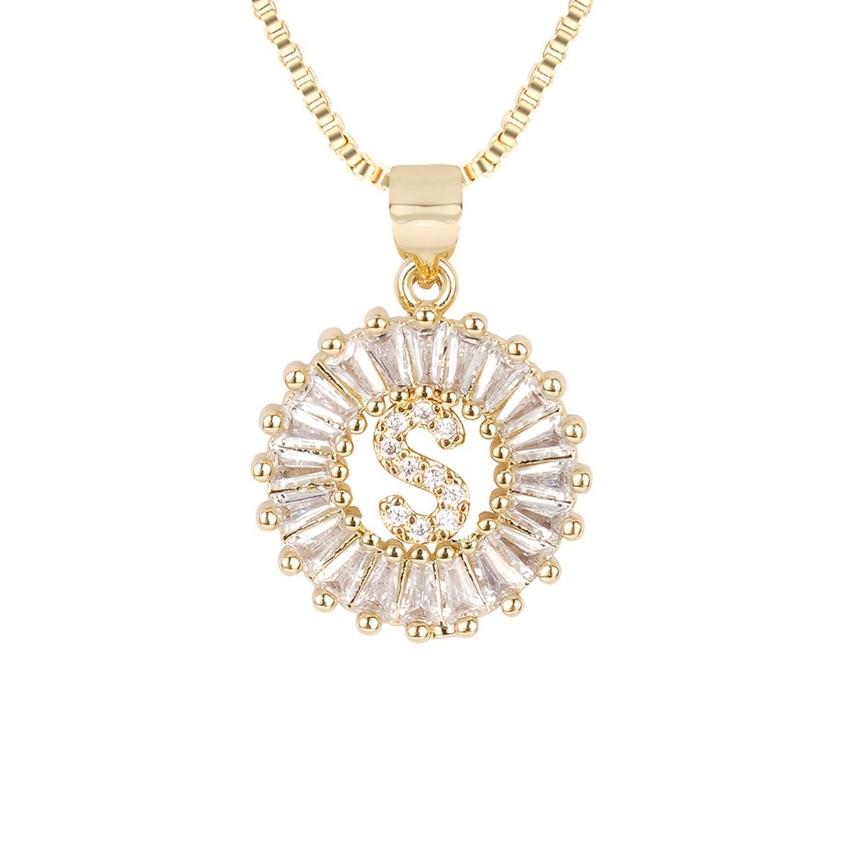 Circle Initial Necklace — product detail