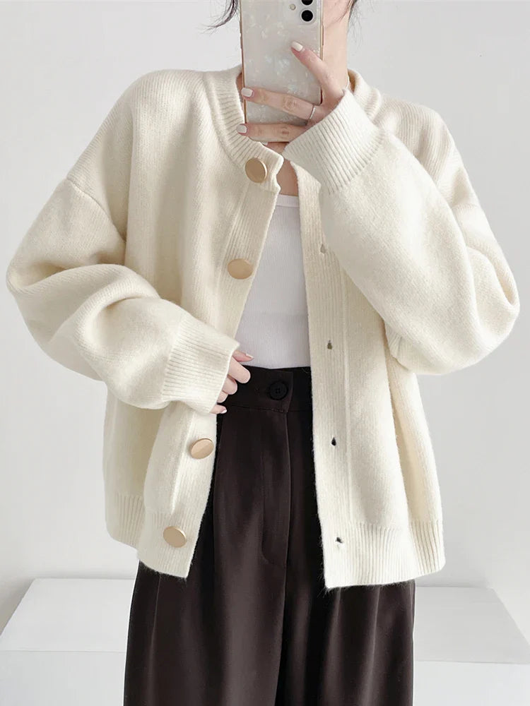 Tahlia™ | Minimal Button Cardigan