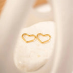 Elegant Heart Hoop Earrings — product detail
