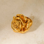 18k Rose Signet Ring — product detail