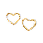 Elegant Heart Hoop Earrings — product detail